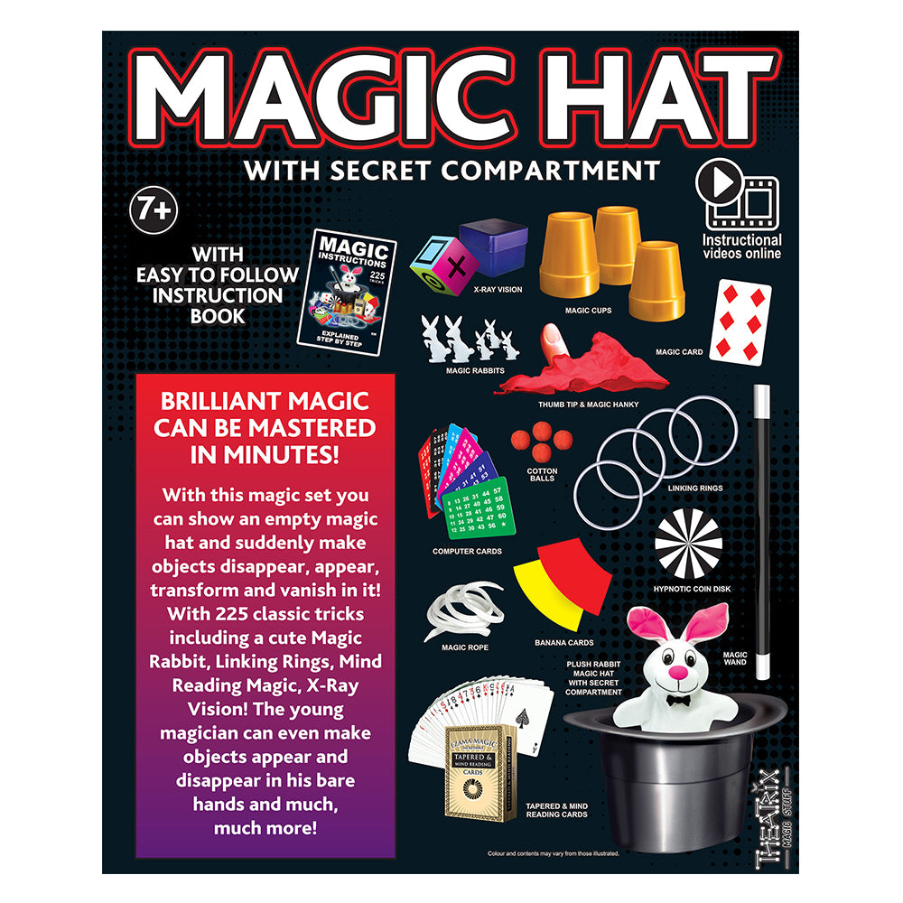 Ezama Magic Hat w/ Secret Compartment 225 Tricks Set Kids 7y+