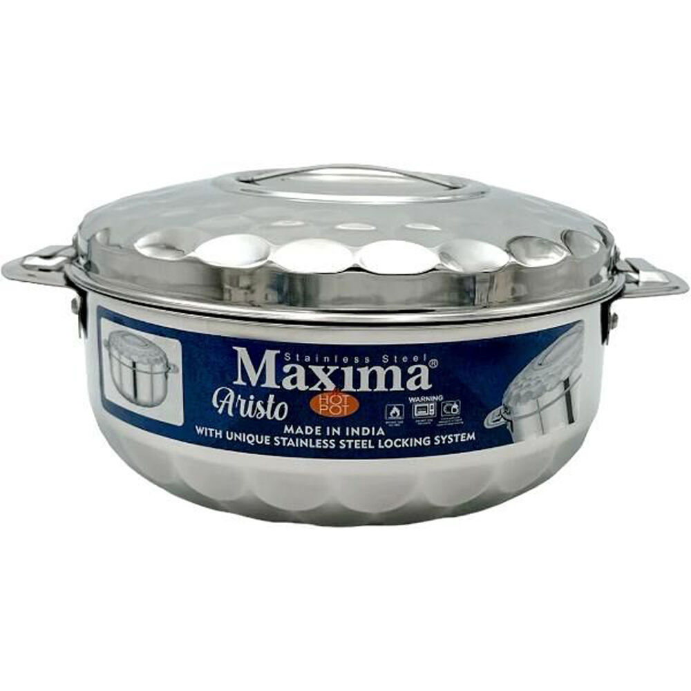 Maxima Stainless Steel Aristo Pot w/ Lid 5L Home Kitchen Cookware