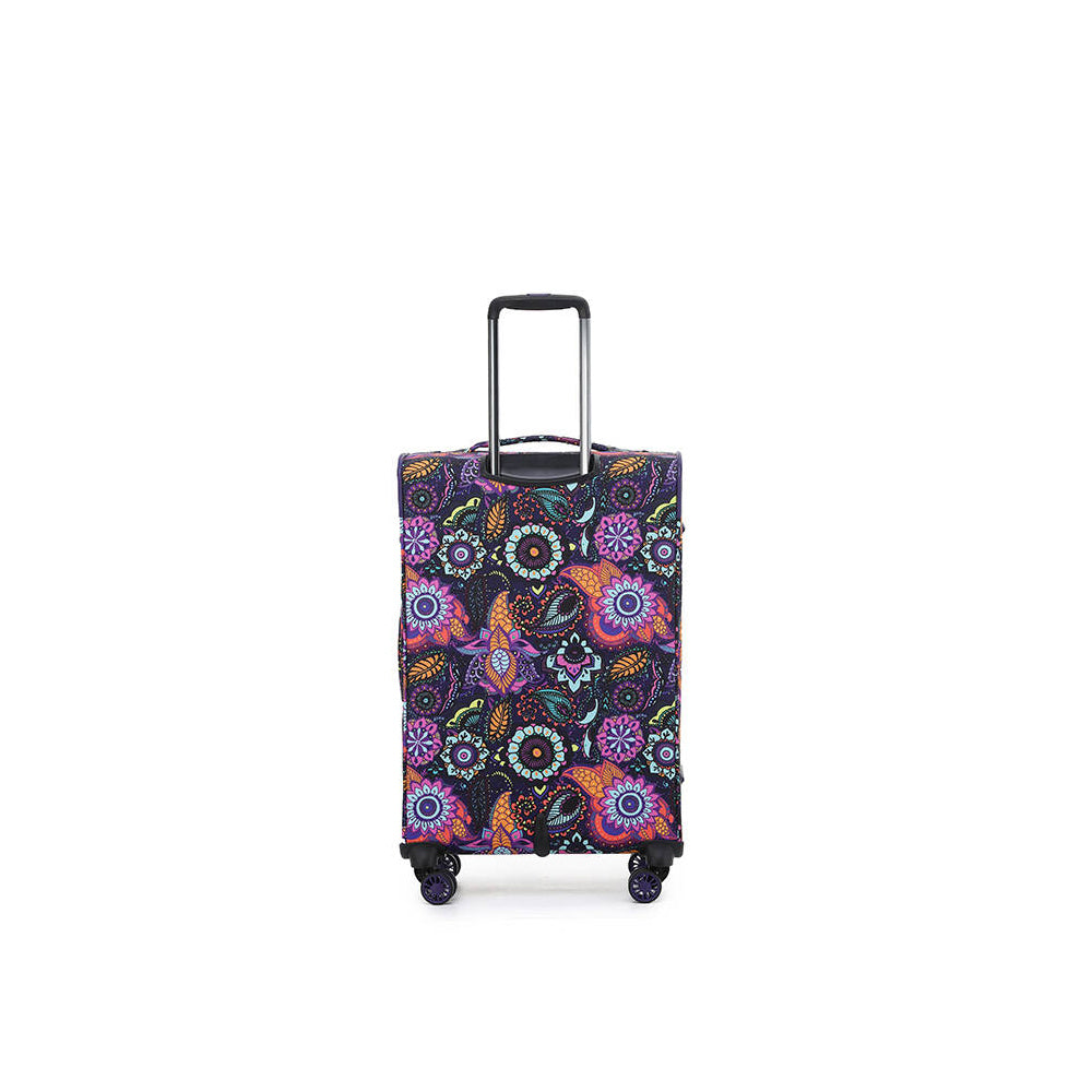 3pc Tosca So-Lite Suitcase Trolley Luggage Set - Paisley