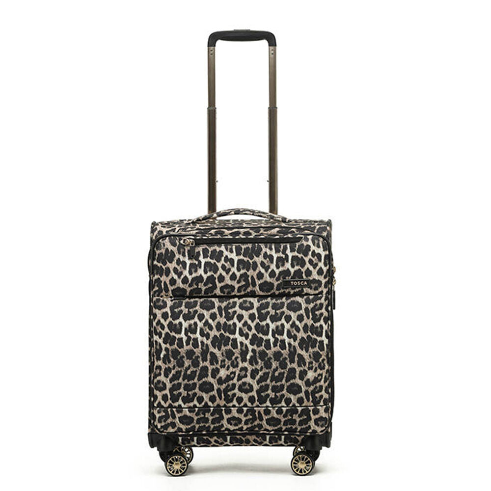Tosca So-Lite 54cm/48L Suitcase Luggage Trolley - Leopard