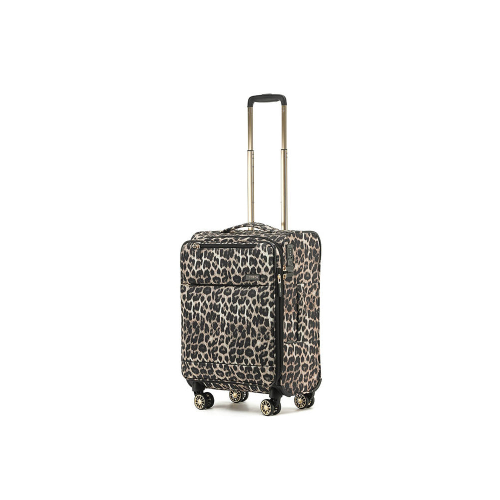 Tosca So-Lite 54cm/48L Suitcase Luggage Trolley - Leopard