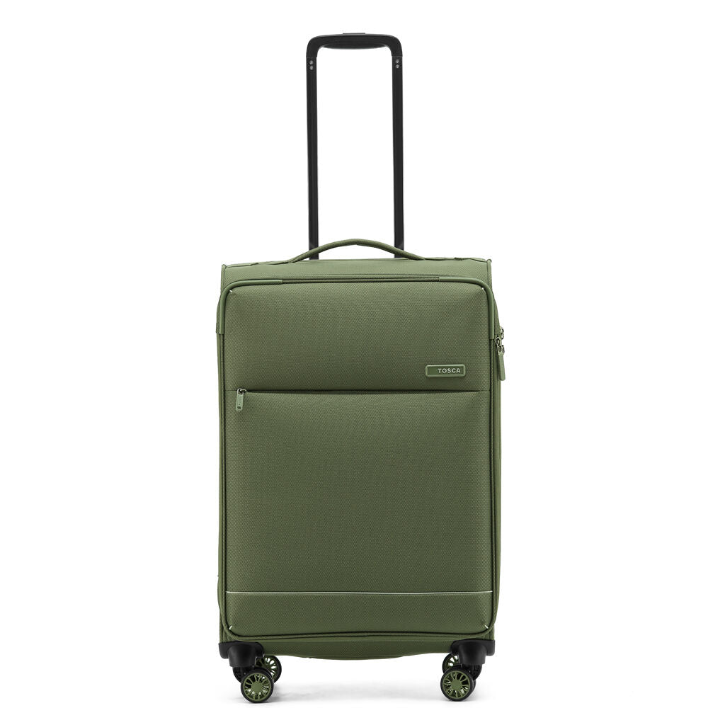 Tosca So Lite 87L Medium Travel Luggage/Suitcase 67x43cm - Khaki