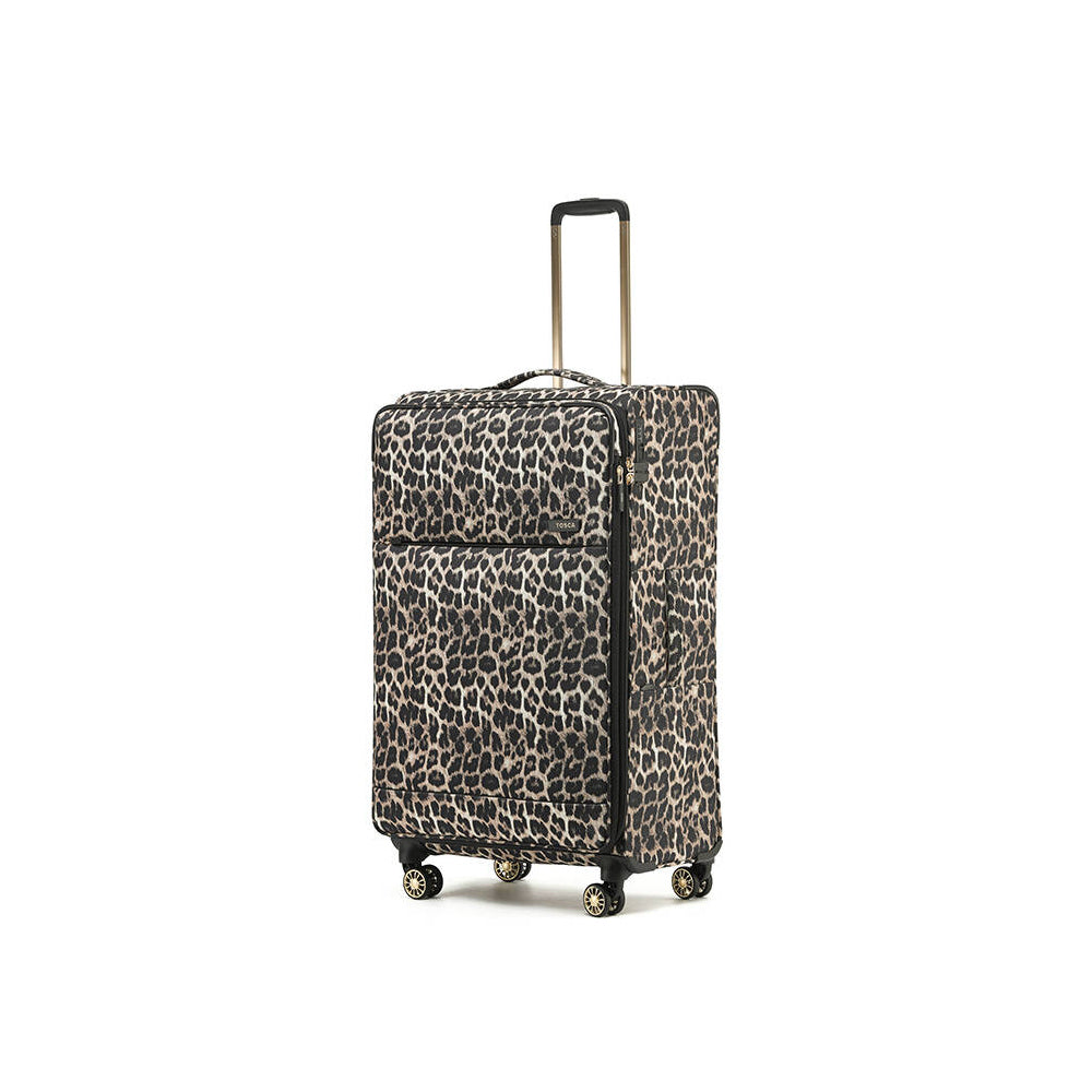 Tosca So-Lite 79cm/120L Suitcase Luggage Trolley - Leopard