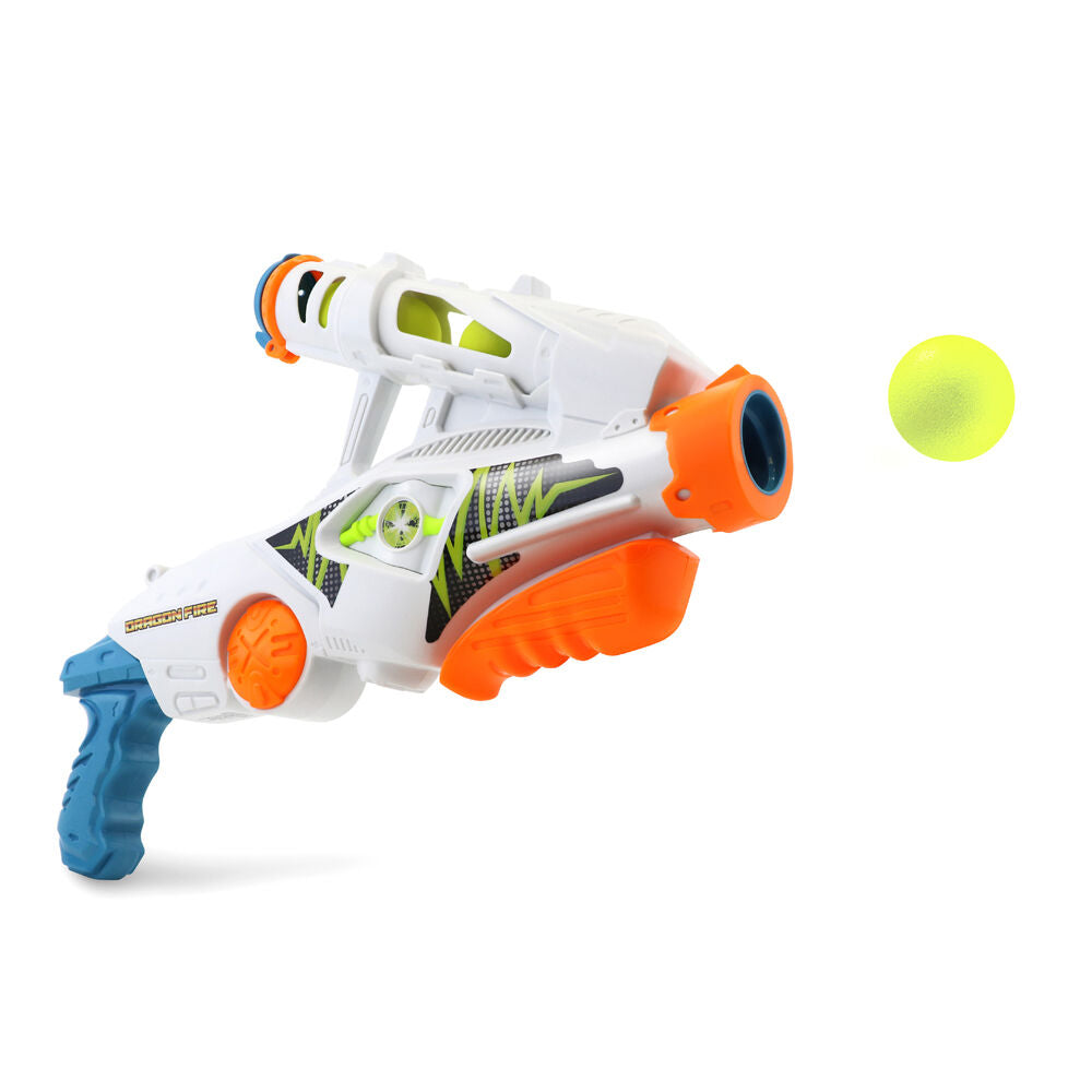 Ballist-X Dragon Fire Ball Blaster Kids Nerf Gun Outdoor Toy w/ 6 Foam Balls