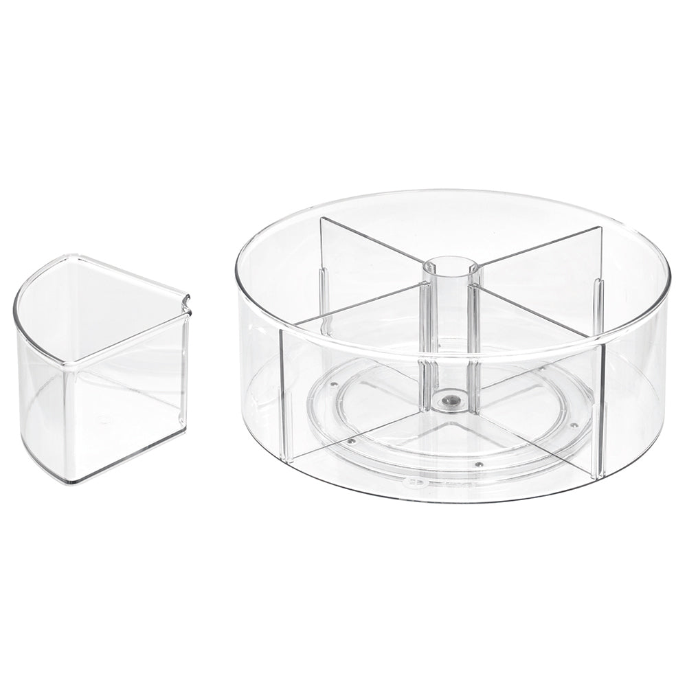 iDesign The Home Edit Divided Storage Turntable Deep