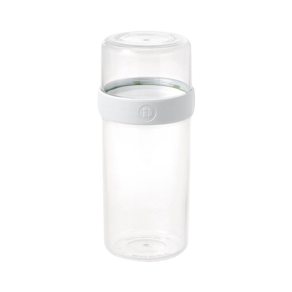 4PK iDesign Fresh Stack N Snack Double Sided Food Container Clear - Large