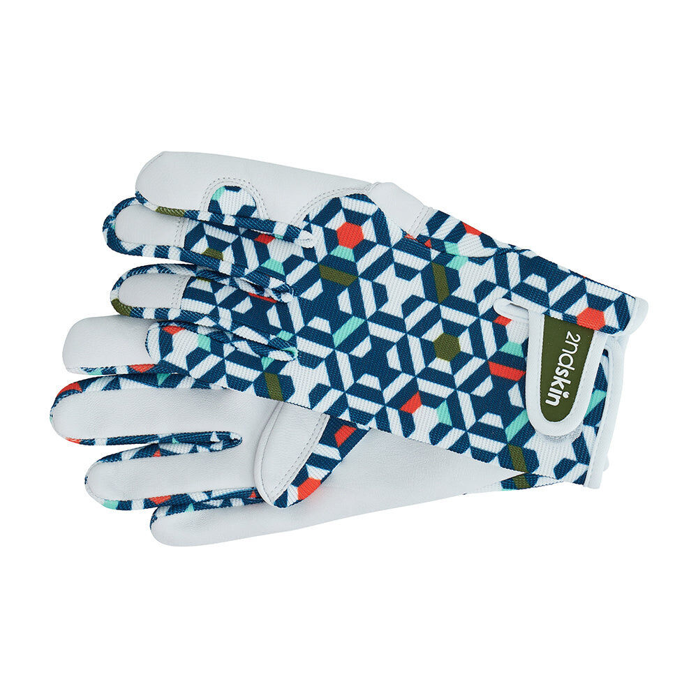 2pc Annabel Trends Second Goat Skin Gloves Unisex 25x11cm - Design Geo