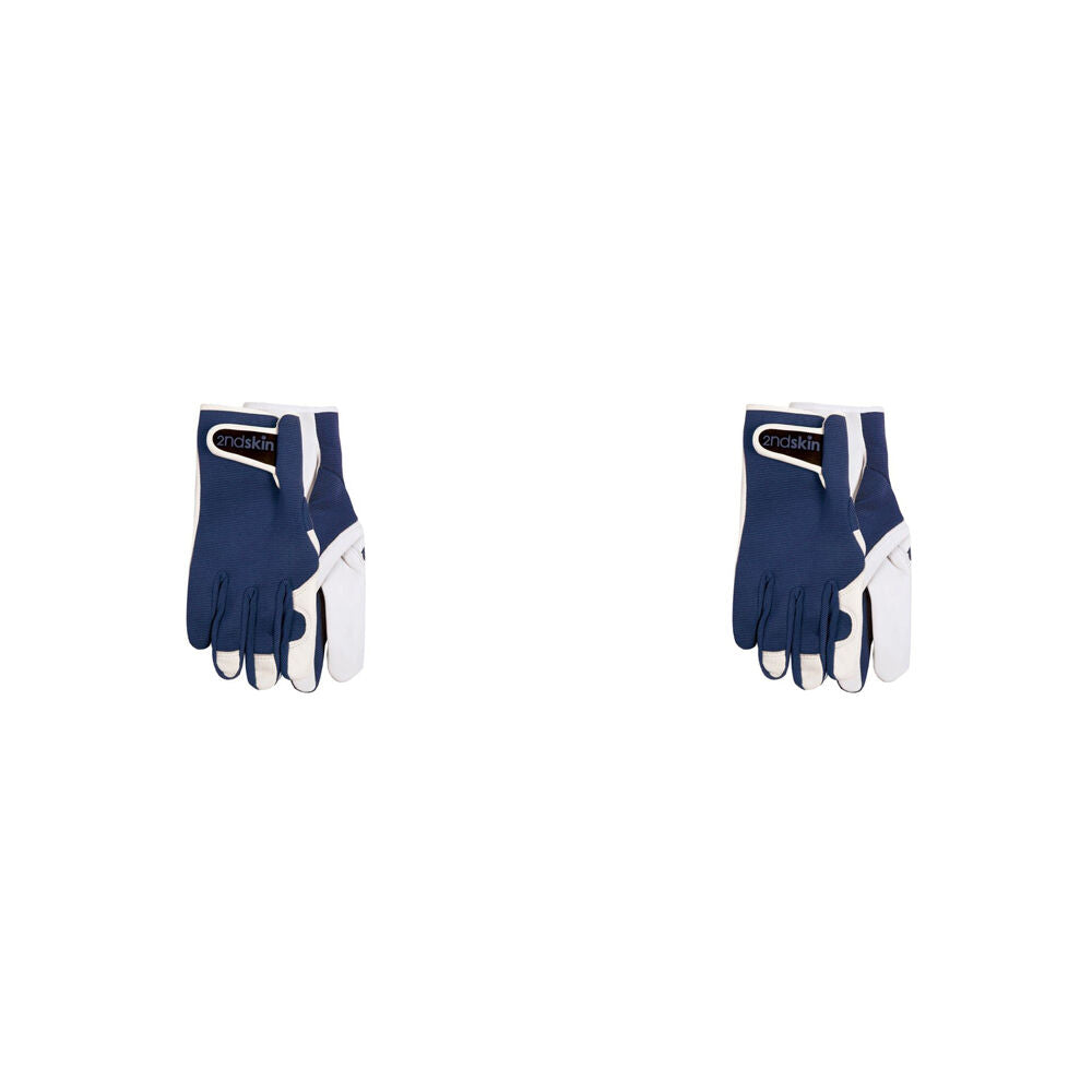 4pc Annabel Trends Second Goat Skin Gloves Unisex 25x11cm - Navy