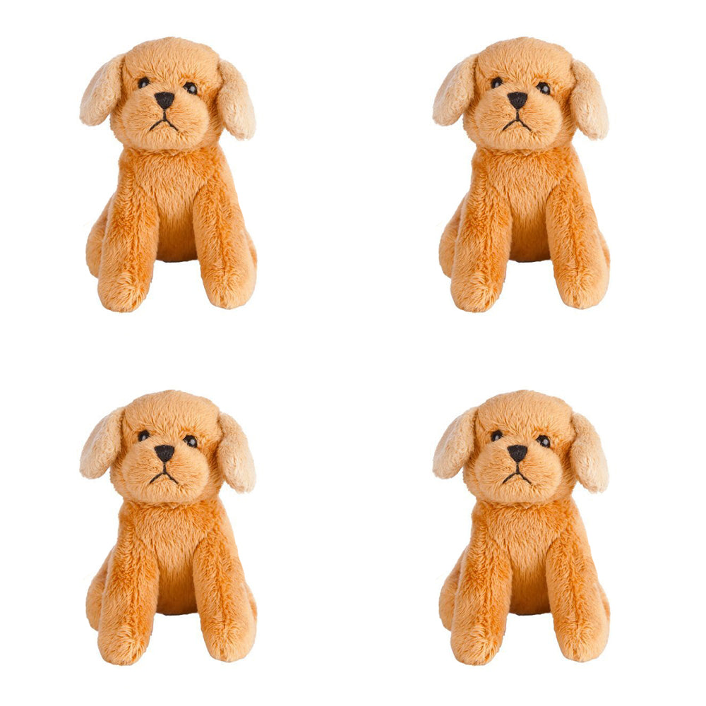 4PK Living Nature Mini Buddies 10cm Puppy Kids Animal Plush Assorted 0+