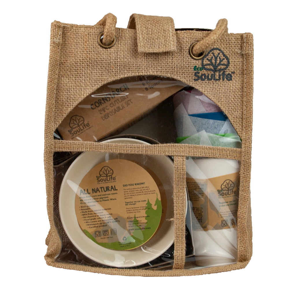 37pc Eco SouLife Reusable Biodegradable All Natural Picnic Set Tokyo