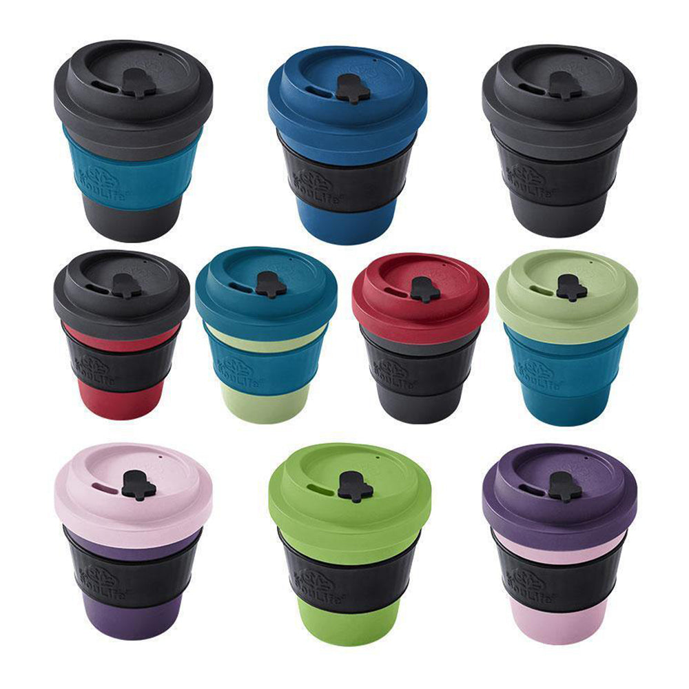 Eco Soulife All Natural Bio Sip 350ml Coffee Cup w/Lid Lime Green