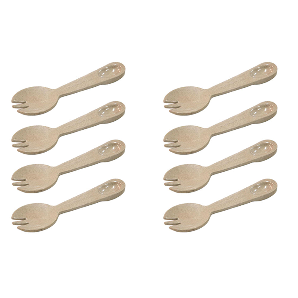 2x 4pc EcoSouLife Reusable Rice Husk Soul Dining Spork