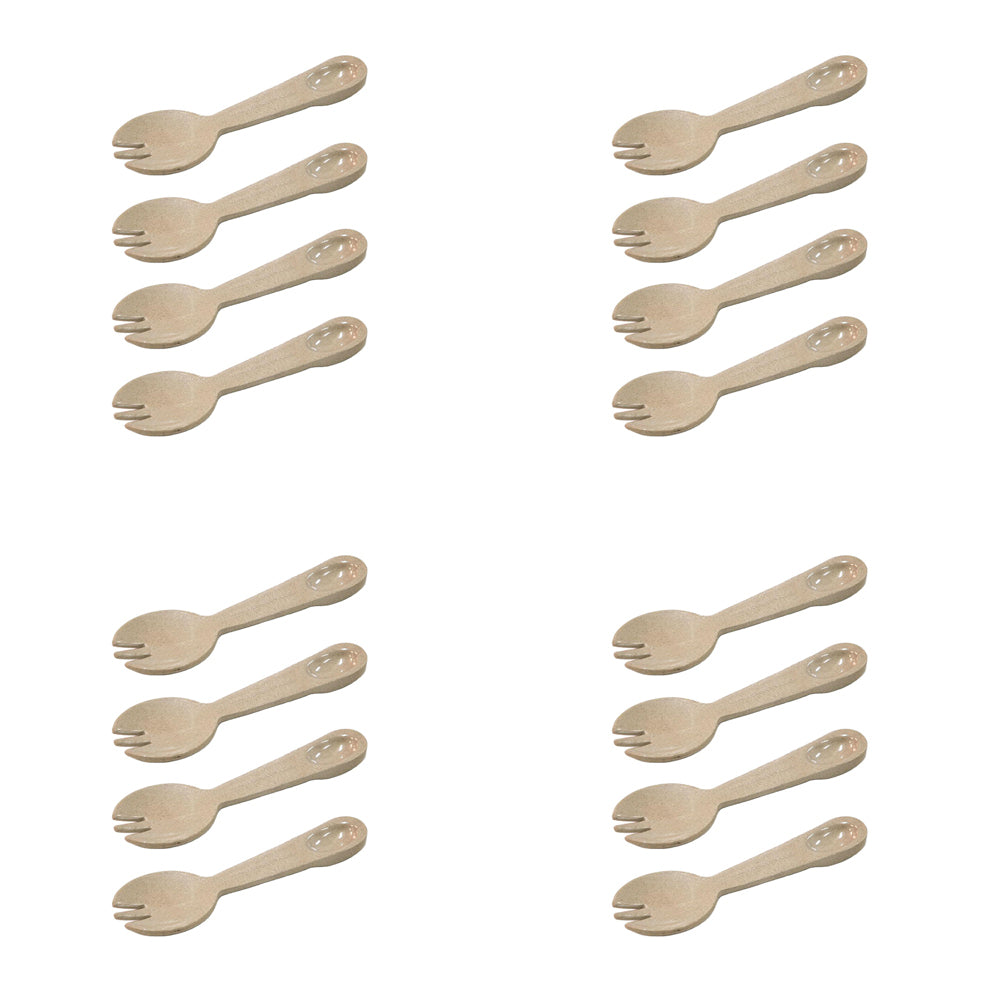4x 4pc EcoSouLife Reusable Rice Husk Soul Dining Spork