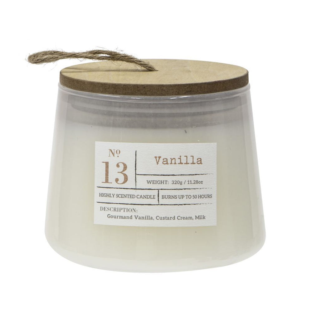 2x Amalfi Vanilla Scented Candle Jar - White