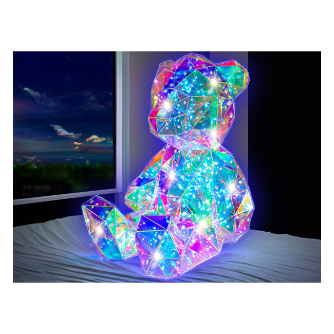 Prismic 3D Puzzle Bear Lantern DIY Kids Craft w/ Lights 12y+