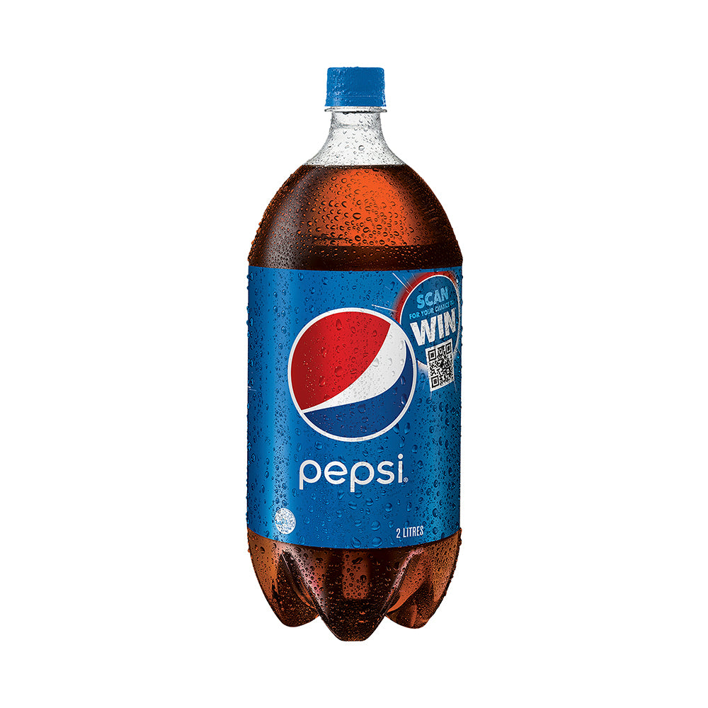 8pc Pepsi Cola Flavoured Soft Drink Bottles Sparkling 2L