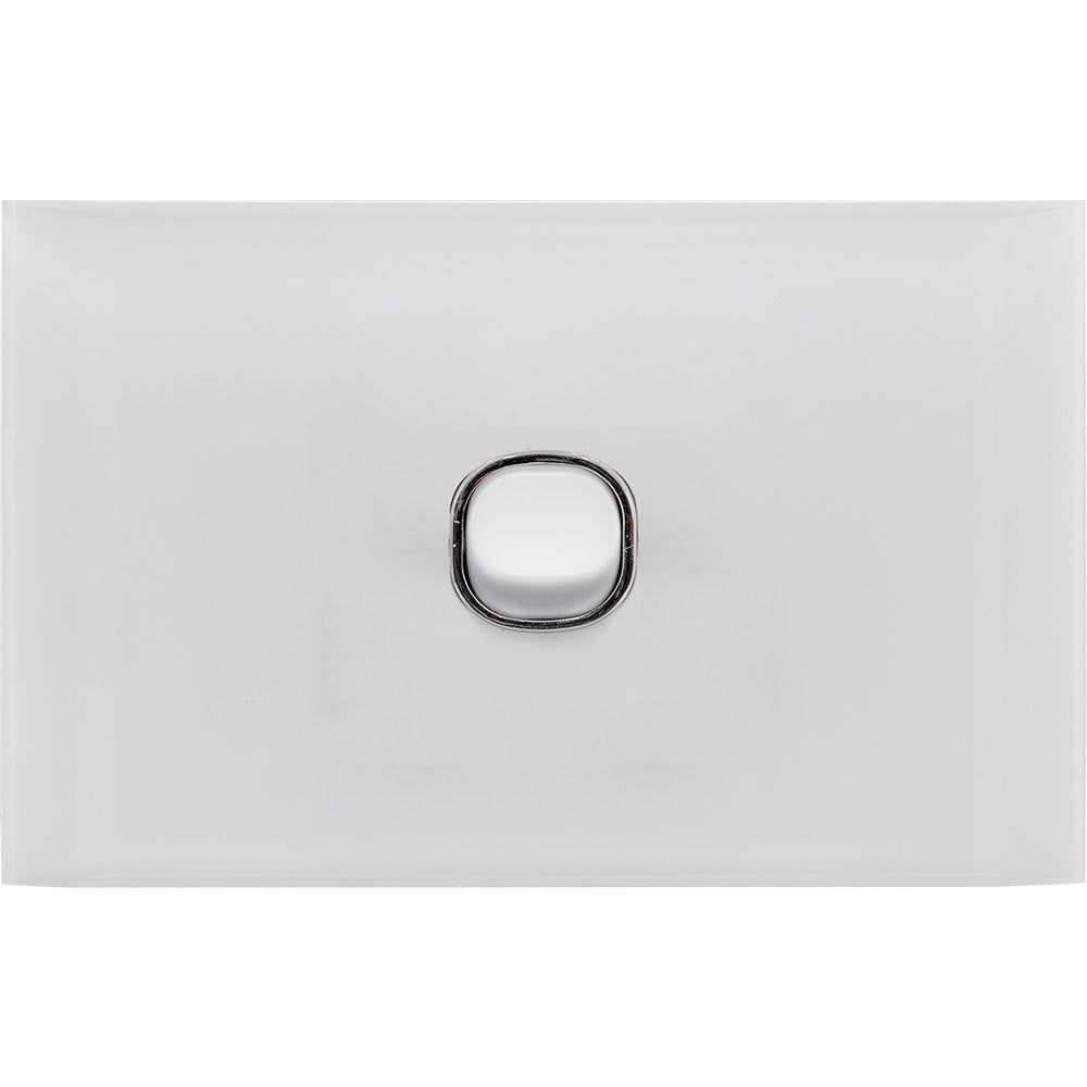 2PK Doss Acrylic Wall Plate 1 Gang Light Switch