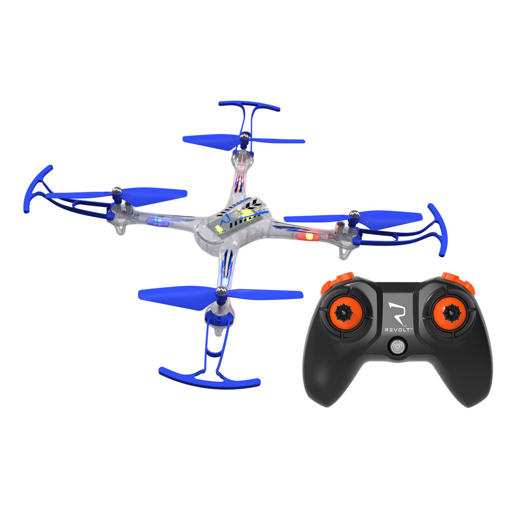 Revolt Remote Control Night Hawk Stunt LED Drone 20x35cm 8y+