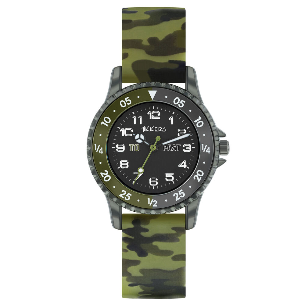 Tikkers Time Teacher Adventure Watch w/ Camo Silicone Straps - Camouflage