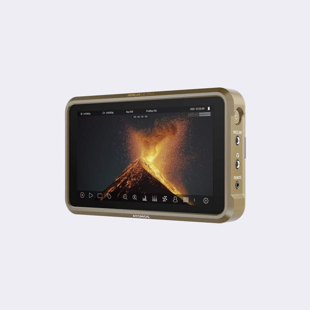 Atomos Ninja Ultra 5in 8Kp30 HDR Portable Monitor/Recorder for HDMI Cameras Gold