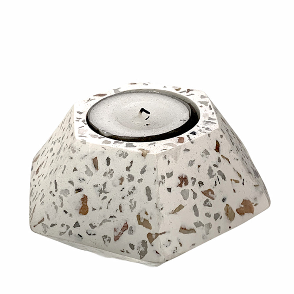 2PK Maine And Crawford Terrazzo Candle Holder 10Cm Modern Decorative Accent