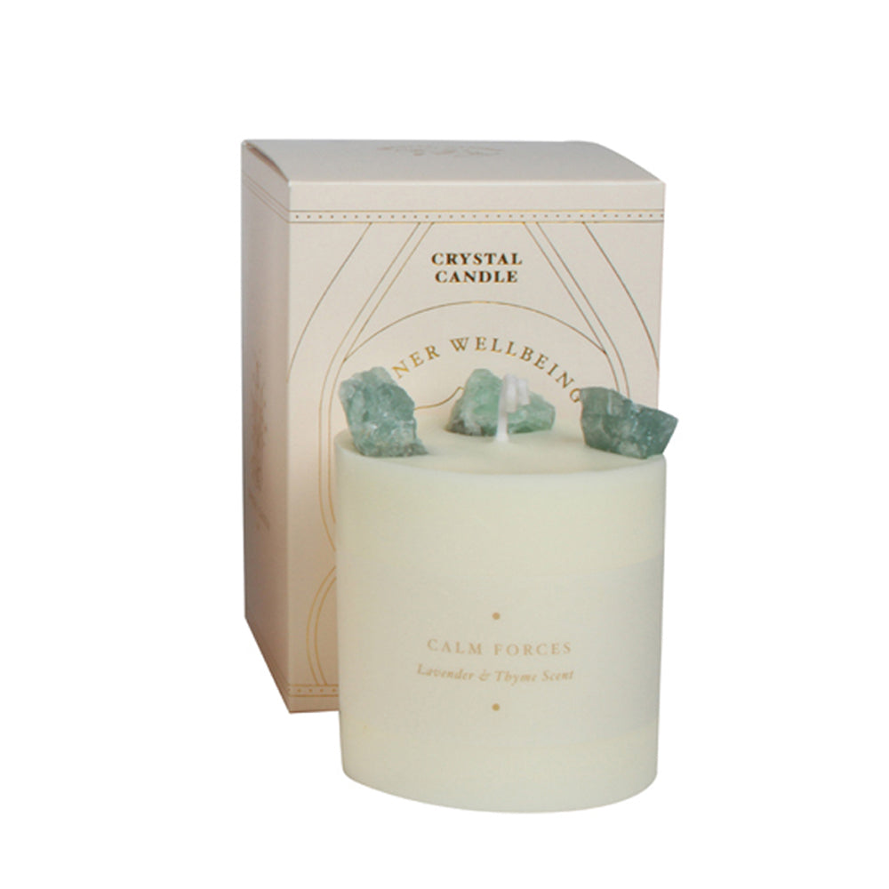 Maine & Crawford 8cm Crystal Pillar Candle - Assorted
