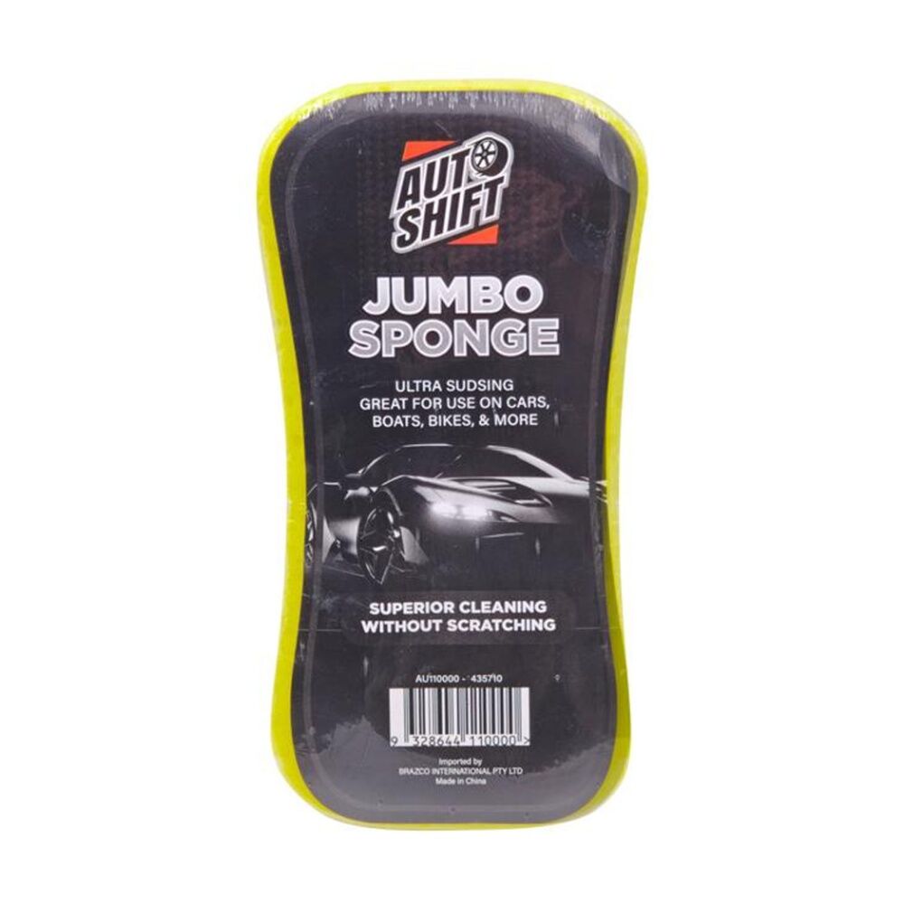 6PK AutoShift Jumbo Sponge Car Cleaning Accessory Anti-Scratch/Streak 22x10x6cm