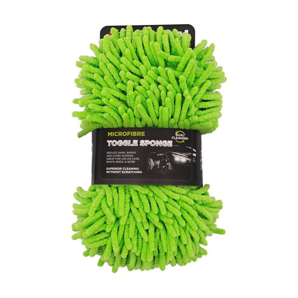 6PK AutoShift Microfibre Toggle Sponge Double Sided Car Clean Accessory 23x13cm