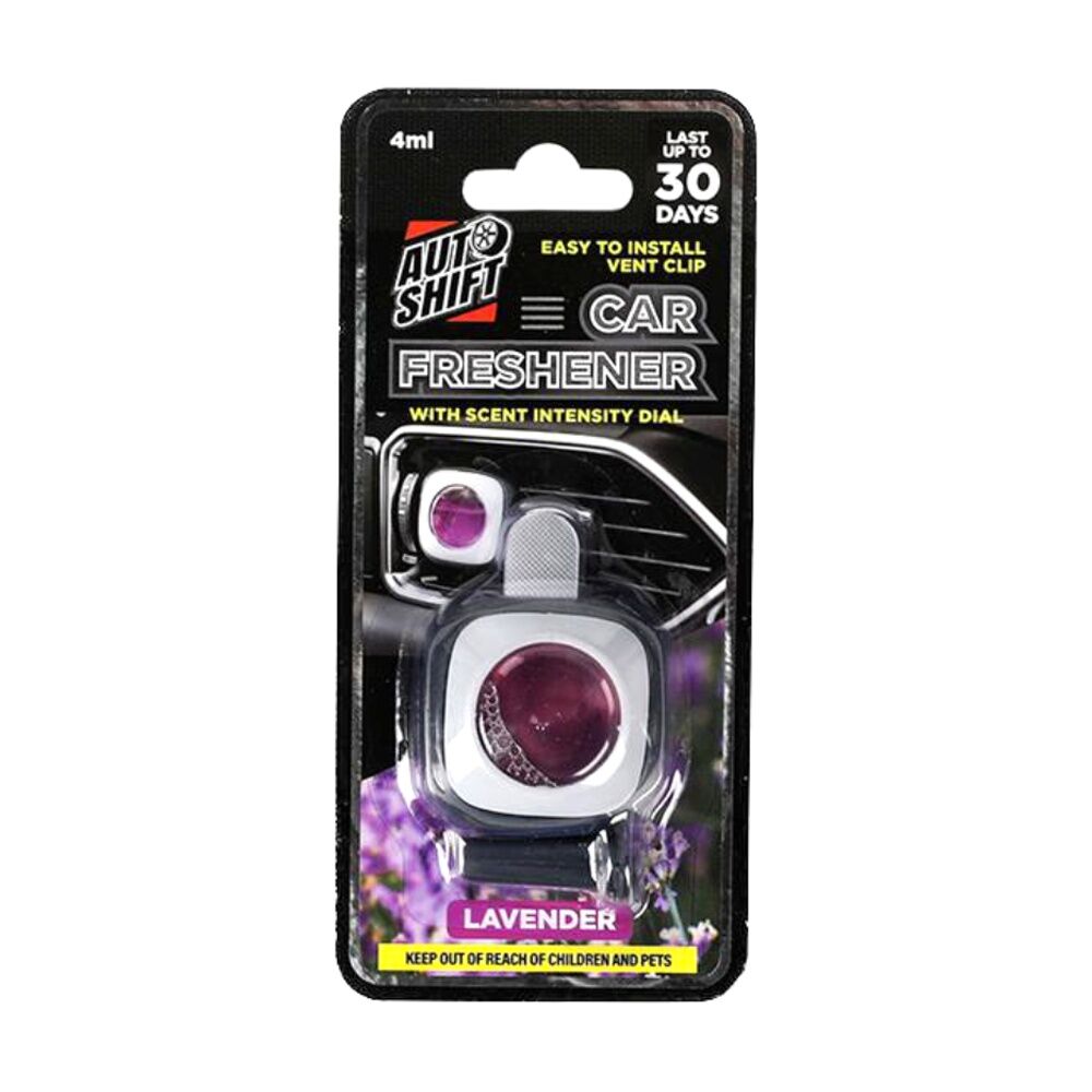 12PK AutoShift Car Air Freshener w/Vent Clip 30 Days 4ml Various Scents Assorted