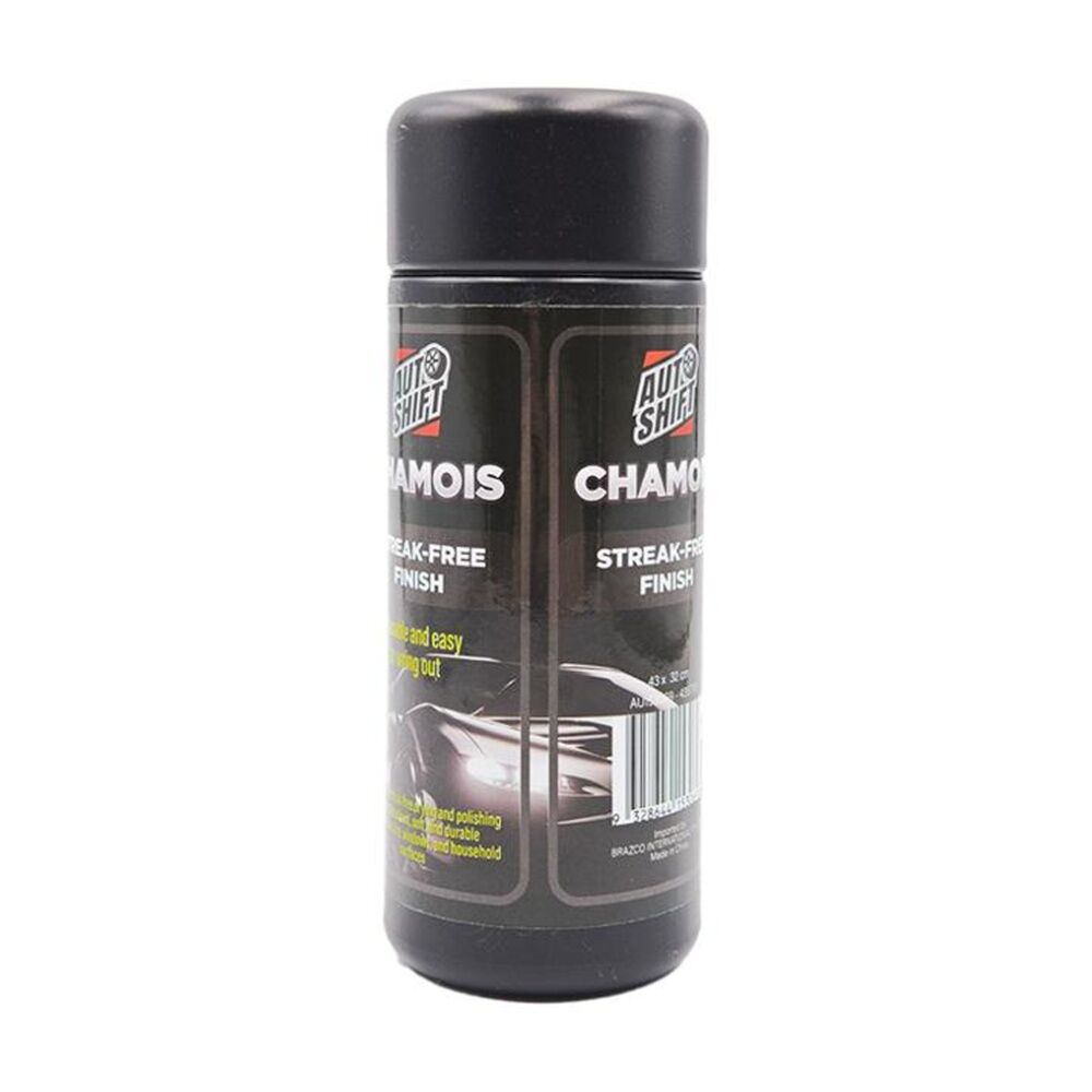3PK AutoShift Ultra Absorbent Regular Car Cleaning Chamois/Cloth 43x32cm Black