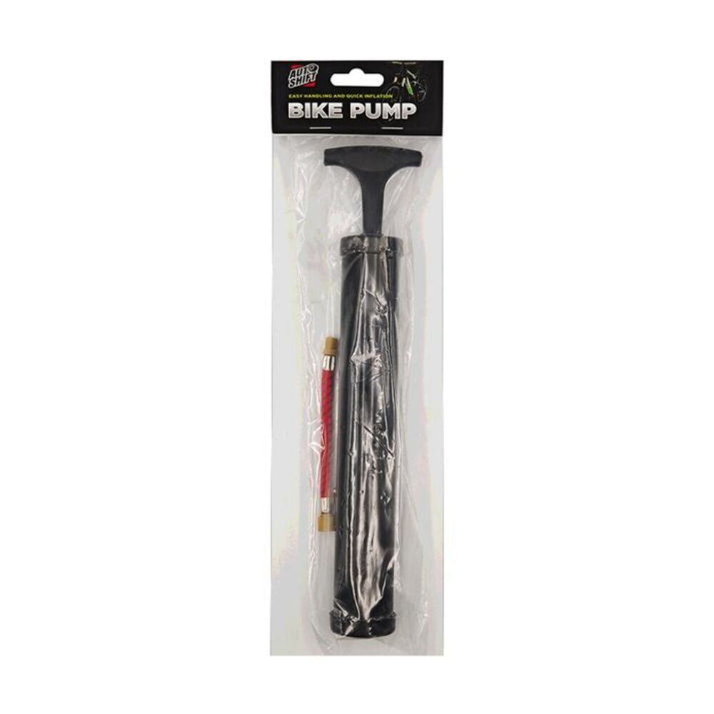 3PK AutoShift 28cm Bike Tyre Pump Handheld Quick Inflate Cycling Accessory