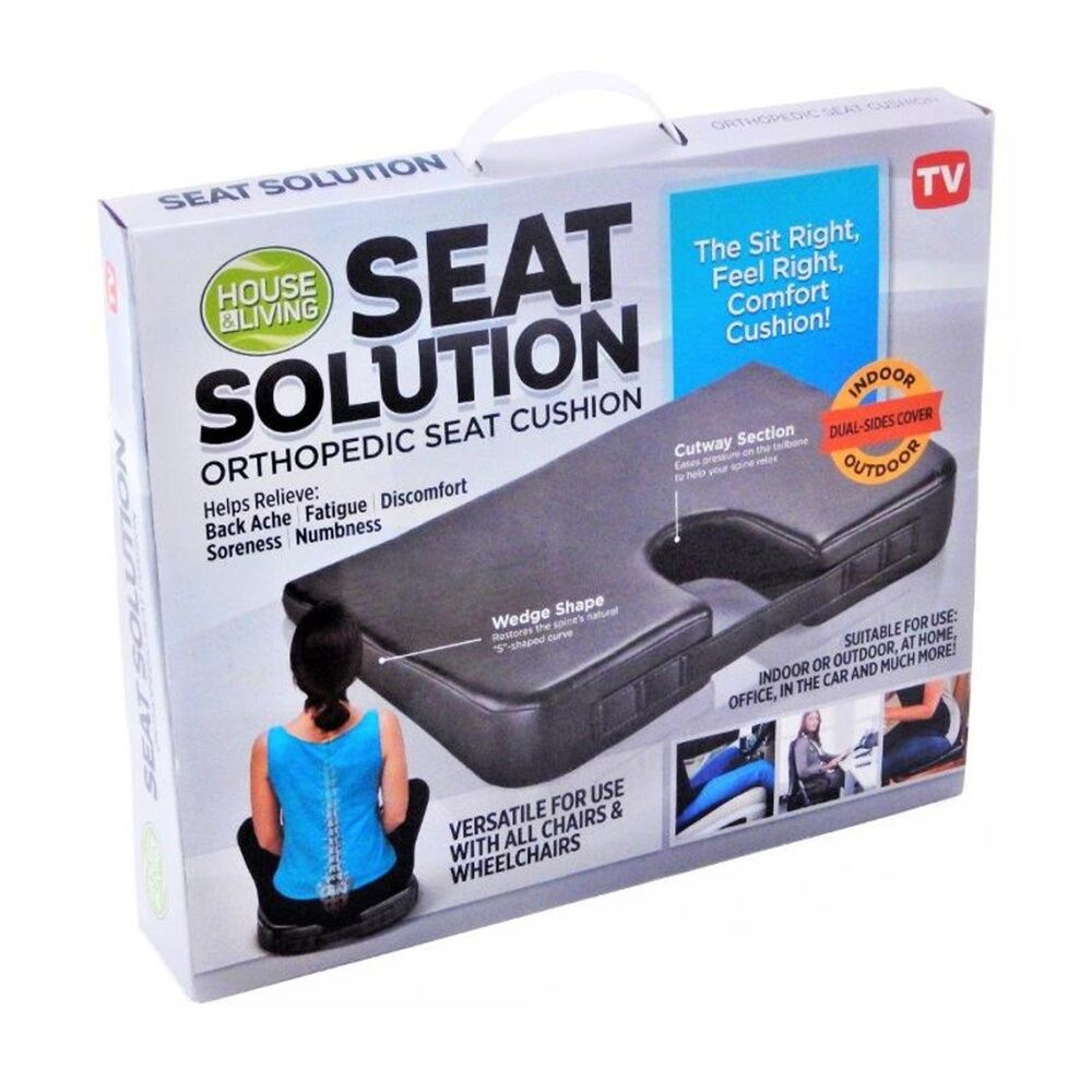 2PK House & Living Seat Solution Orthopedic Cushion for Chairs Indoor/Outdoors