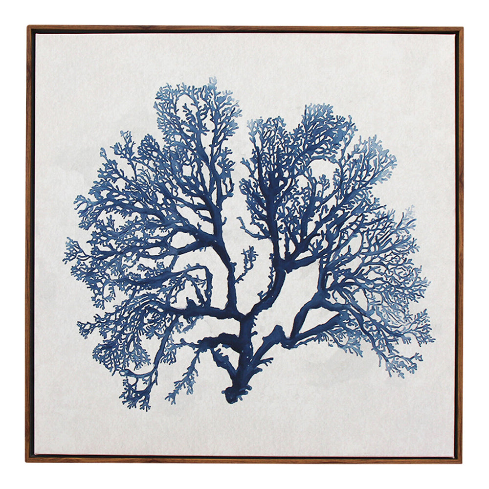 LVD Framed Canvas/Resin 50x50cm Coral 4 Wall Hanging Art