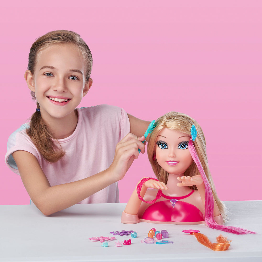 Zuru Sparkle Girlz Styling Head w/Fantasy Nail Design Kids Toy 3+