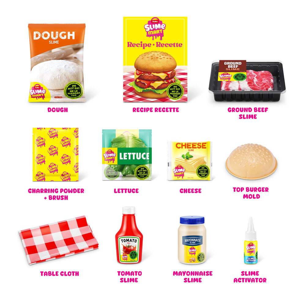 Zuru Slime Mart - Shopping Basket Series 1 Burger Kids Modelling Clay