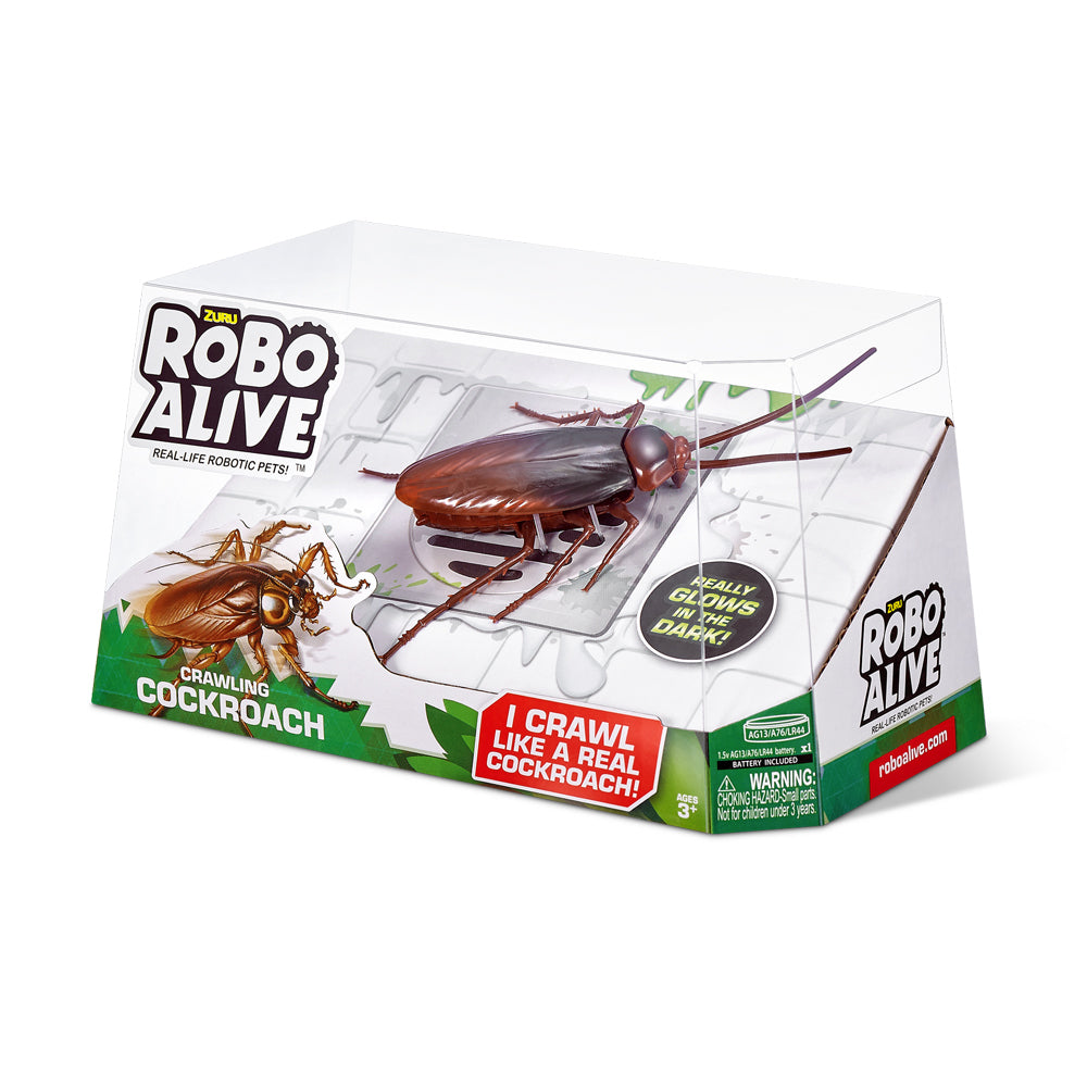 2PK ZURU Robo Alive Robotic Cockroach Kids Interactive Toy 3y+