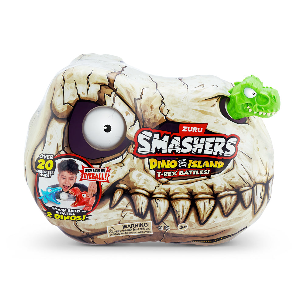 ZURU Smashers Dino Island Mini T-Rex Battle Kids Playset 3y+