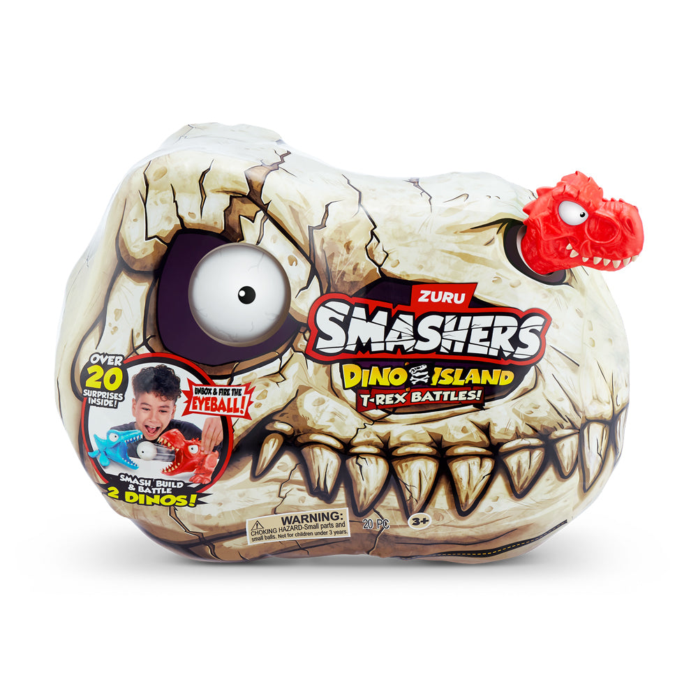 ZURU Smashers Dino Island Mini T-Rex Battle Kids Playset 3y+