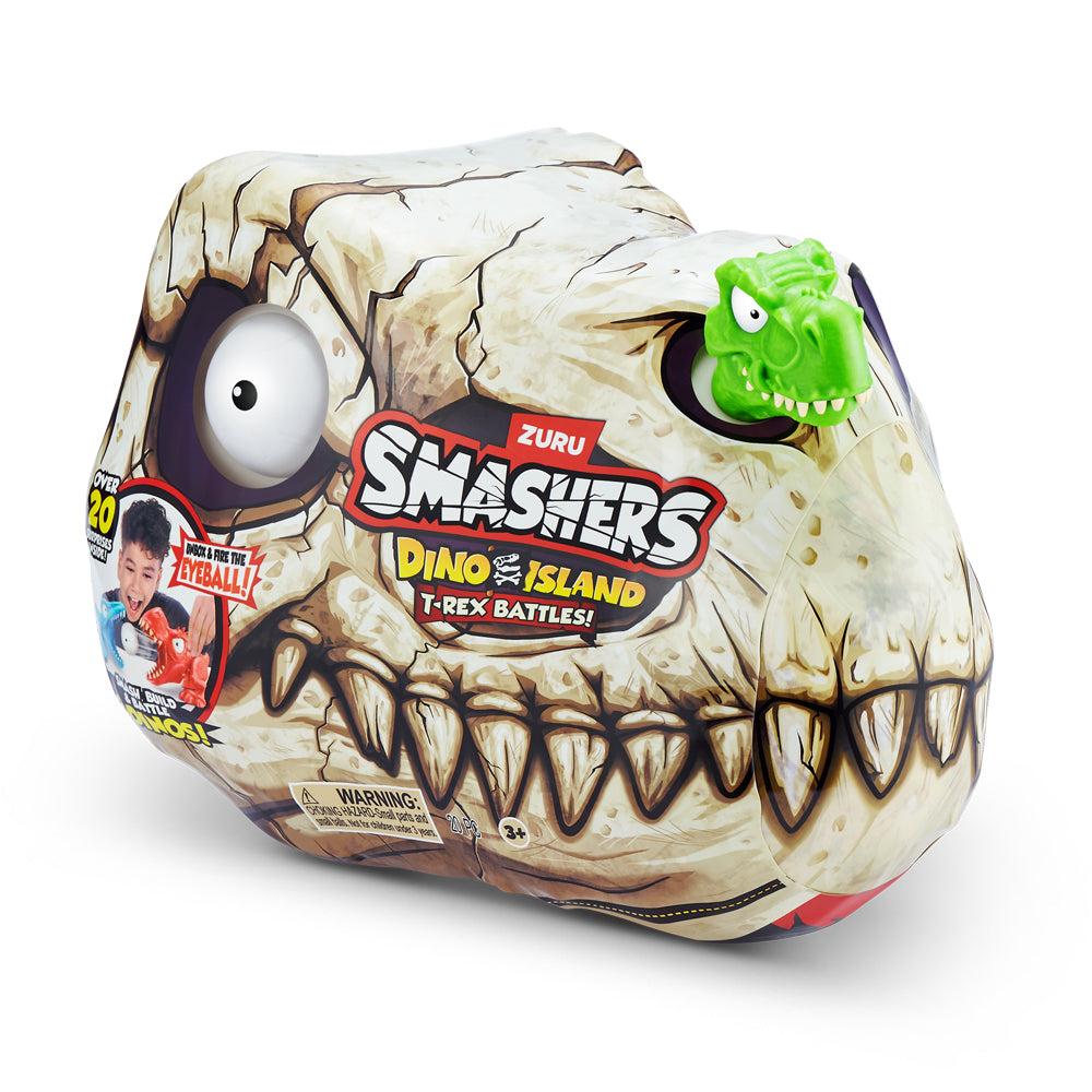 ZURU Smashers Dino Island Mini T-Rex Battle Kids Playset 3y+