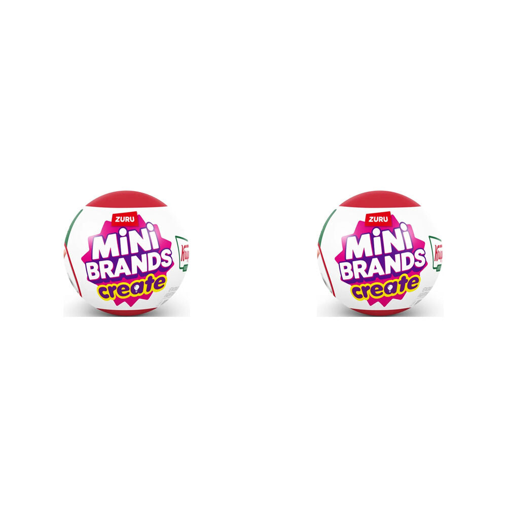 2PK Zuru Mini Brands Create Krispy Kreme Display Pack Miniatures Kids/Children 14y+