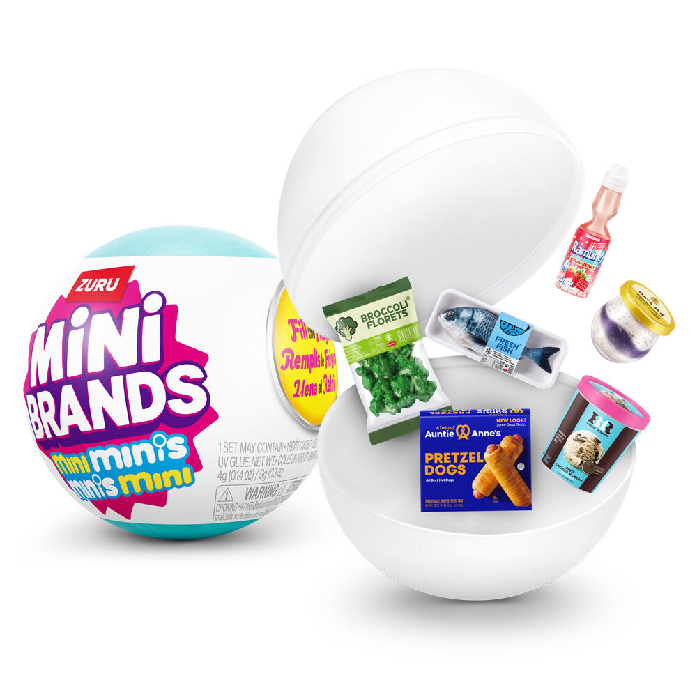 Zuru Mini Brands Fill the Fridge Minis Display Pack Playset Kids/Children 8y+