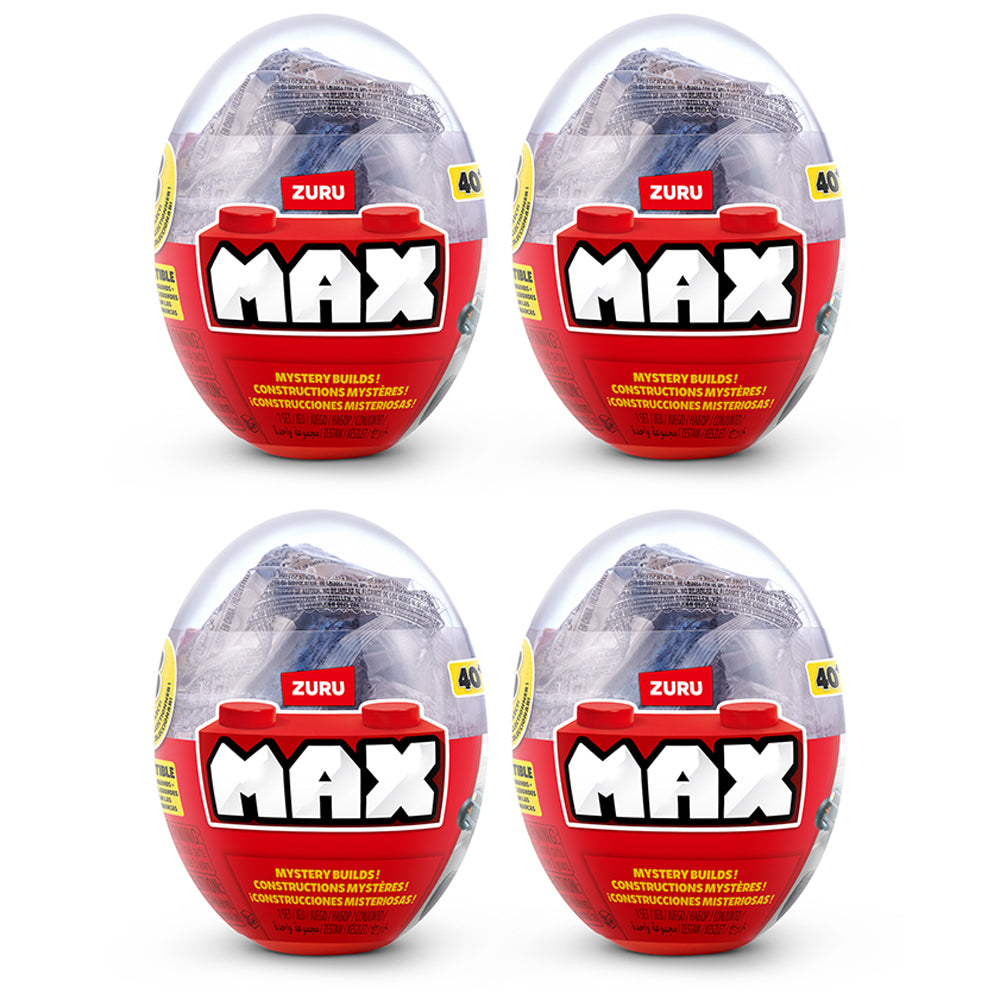 4x 40pc ZURU Max Build Construction Egg Capsule Bricks assorted