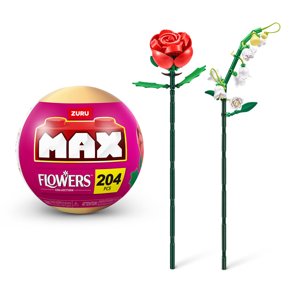2PK Zuru Max Premium Long Flower Series Building Toy Assorted 8y+