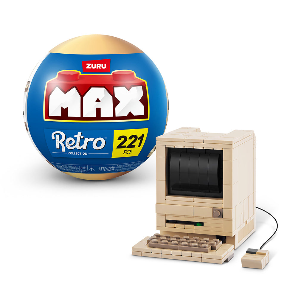 2PK Zuru Max Premium Retro Series Building Toy Assorted 8y+