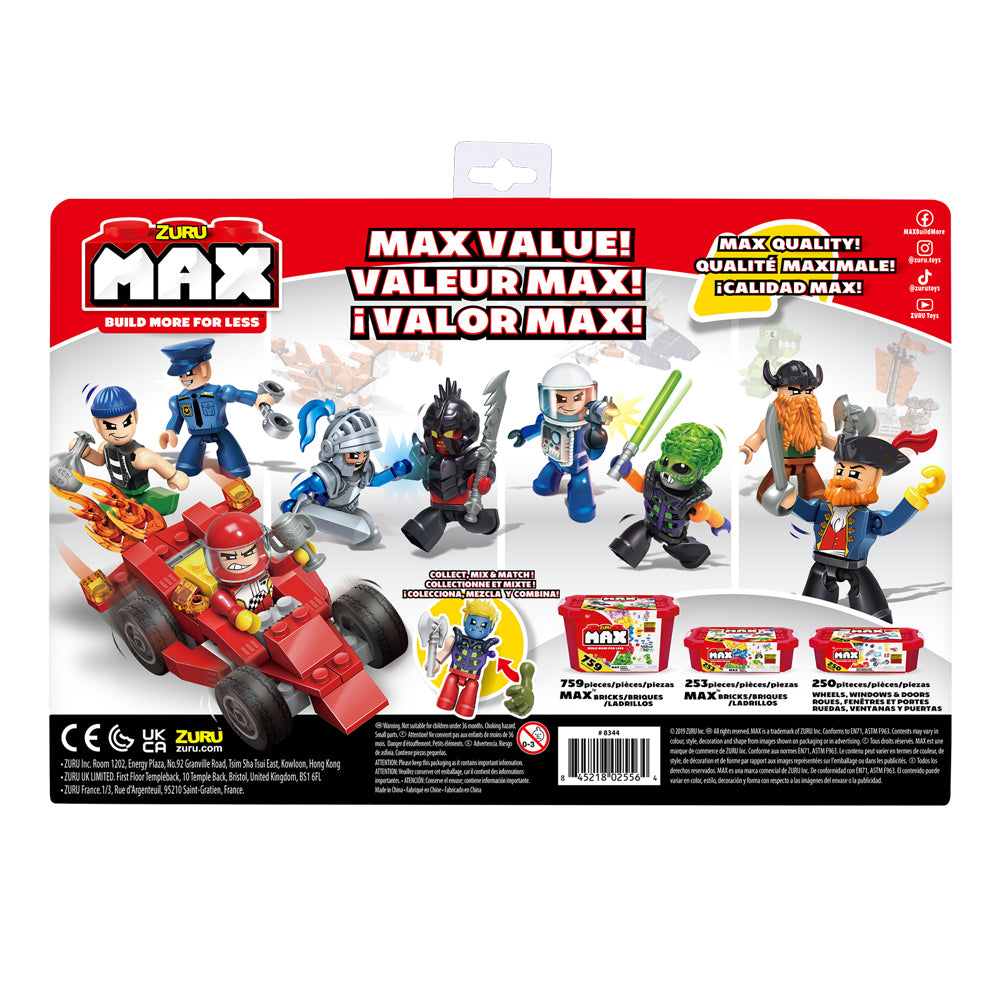 2x 15pc Zuru Max Build Construction Figurine Pack Kids Figure Toy 3y+