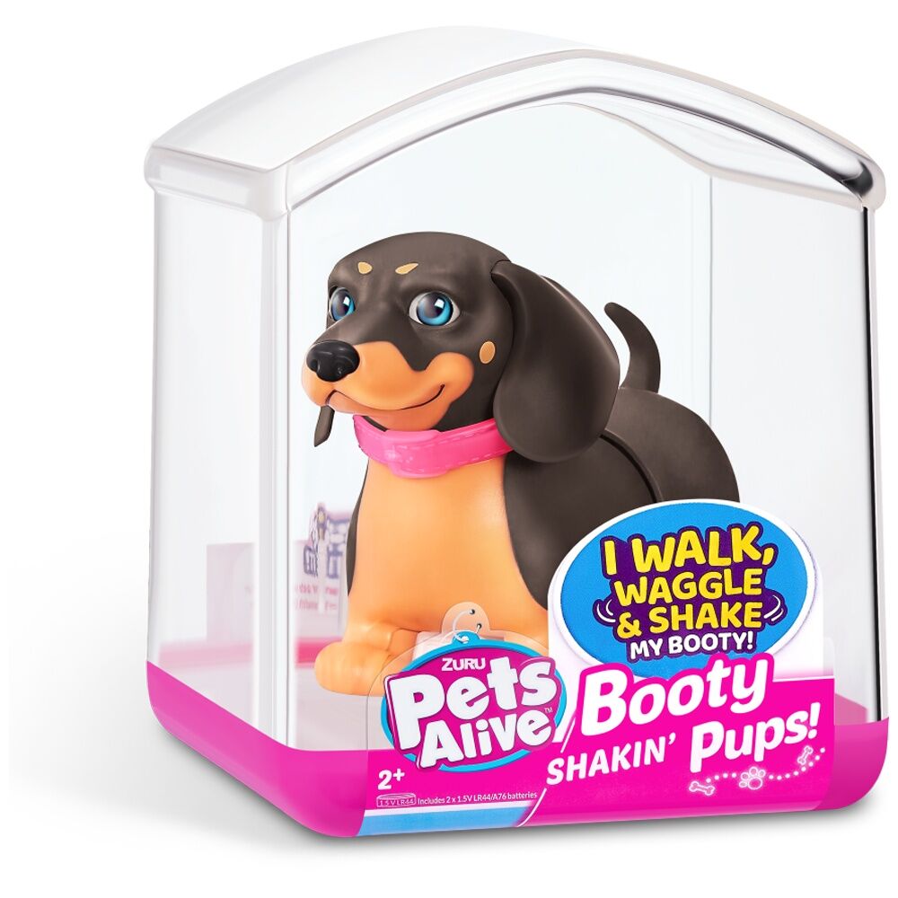 2PK Zuru Pet's Alive Booty Shakin Pups Miniatures Kids/Children - 3y+ Assorted
