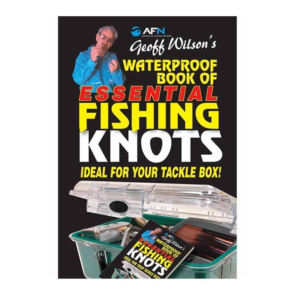 4PK AFN Waterproof Book of Essential Fishing Knots 16-Pages 14.9x10.3cm