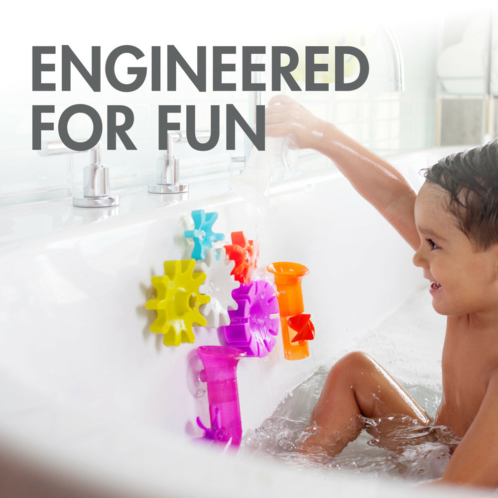 Boon Pipes & Tubes & Cogs Bath Toy Bundle 12m+