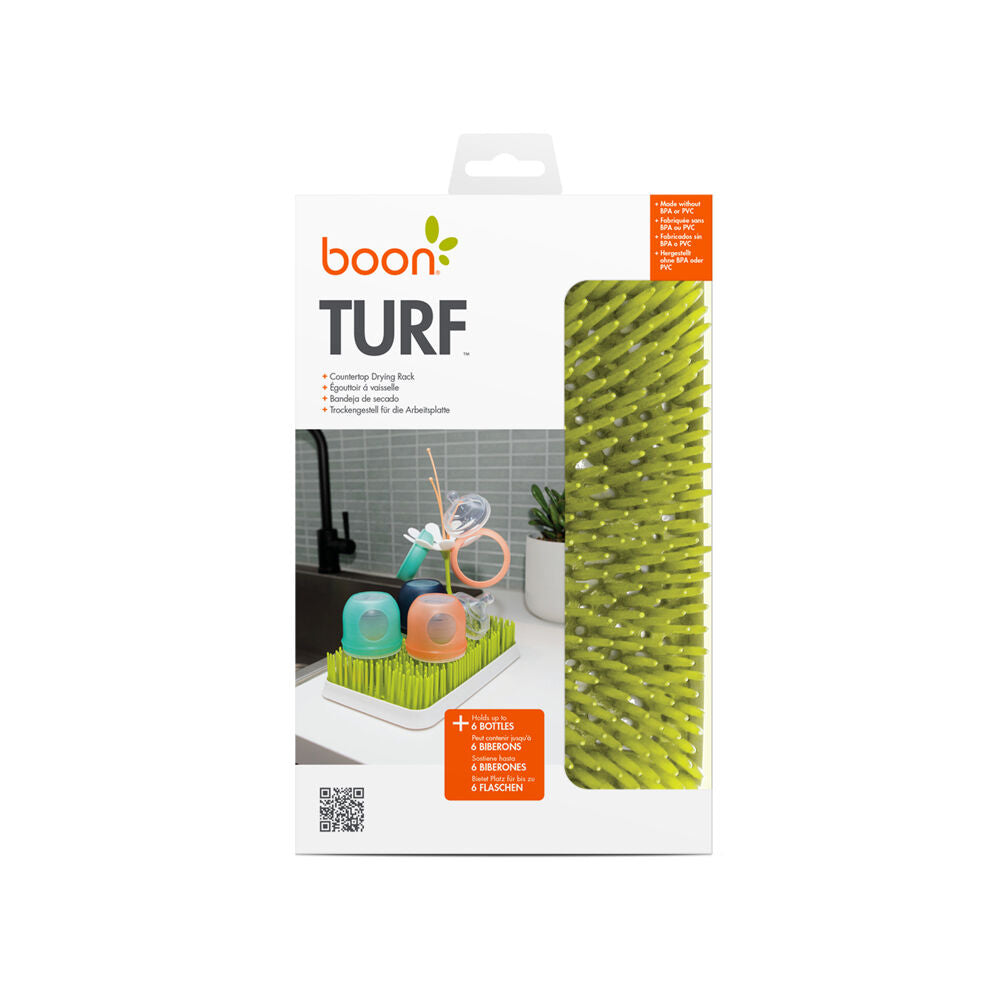 2PK Boon Turf Counter Top Dish Bottle Drying Rack 17x27cm - Green