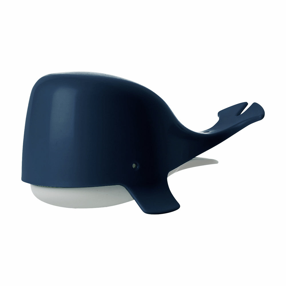 4pc Boon Chomp Hungry Whale Bath Toy Kids 12m+ Navy